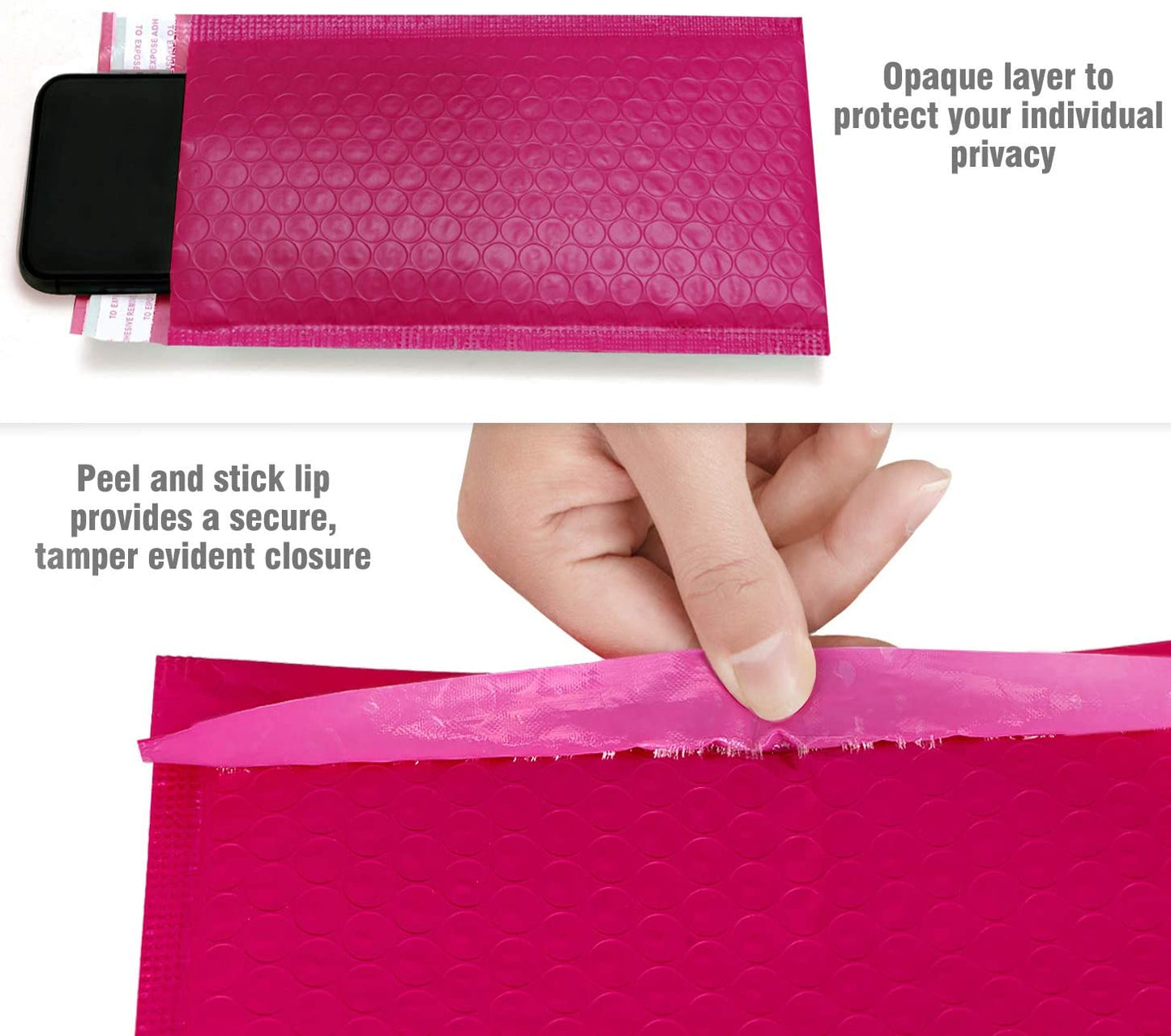 (5 PACK) 6X10  Bubble Mailer (Hot Pink-HB)