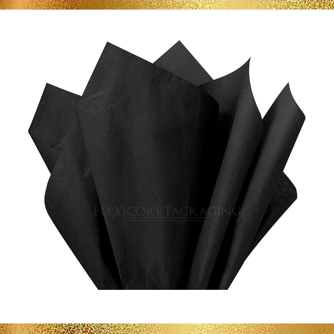 (10 Sheets) 20 X 15 Smokey Black/Grey Tissue Gift Wrap Paper