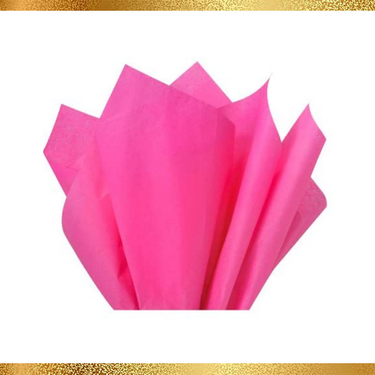 (10 Sheets) 20 X 15 Hot Pink Tissue Gift Wrap Paper