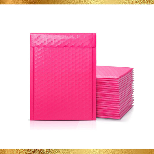 (5 PACK) 6X10  Bubble Mailer (Hot Pink-METRONIC)